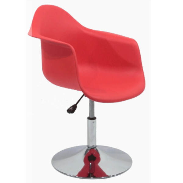 Cadeira Charles Eames DAR Disco PP Vermelho